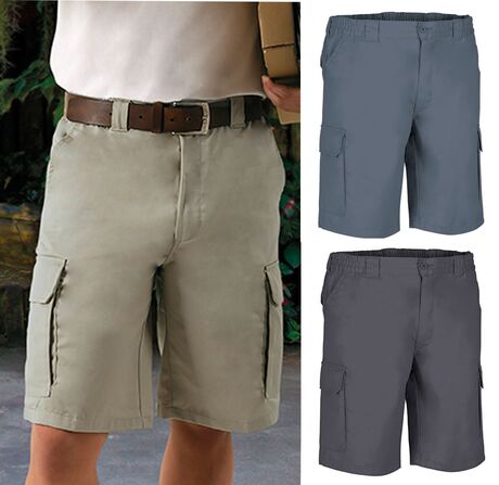 Lot 3 Bermudas pour homme - LAKE - beige - gris ciment - charbon