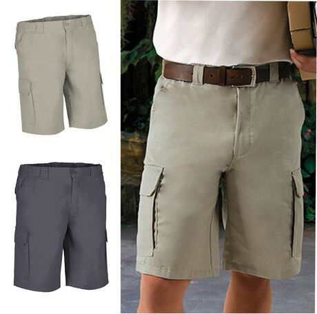 Lot 2 Bermudas pour homme - LAKE - beige et gris charbon