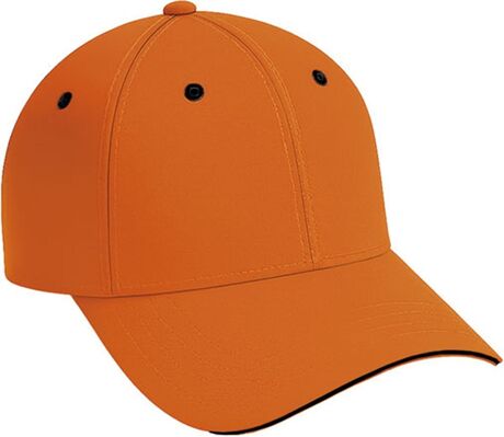 Casquette adulte - OCEAN - orange et noir