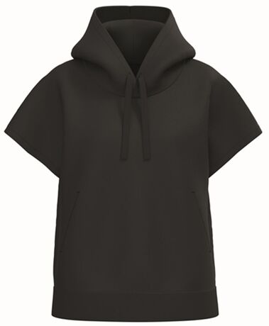 Sweat oversise à capuche - Femme - PAT446 - noir