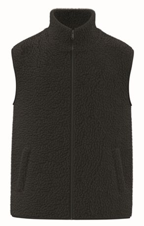 Veste gilet sans manches sherpa - Homme - PATS603 - noir