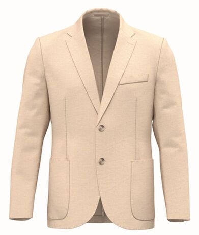 Veste blazer en lin - Homme - PATS600 - beige washed linen sand