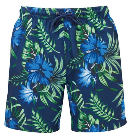 Short de bain pour homme - WB900 - bleu marine et bleu