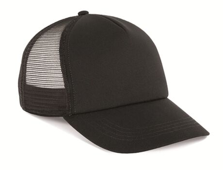 Casquette trucker 5 panneaux - KP240 - noir