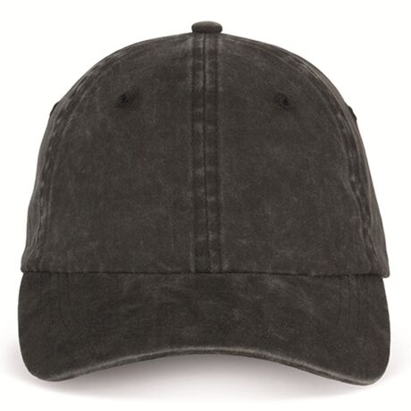 Casquette délavée unisexe - PAT040 - noir washed