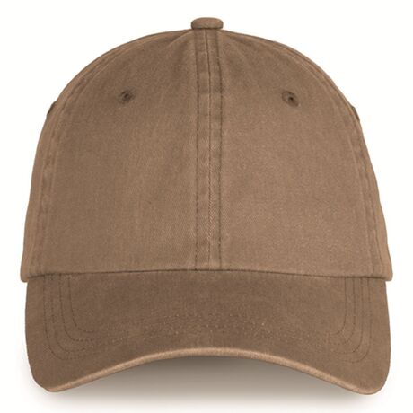 Casquette délavée unisexe - PAT040 - beige camel washed
