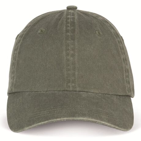 Casquette délavée unisexe - PAT040 - vert kaki washed
