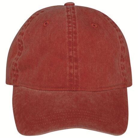 Casquette délavée unisexe - PAT040 - rouge paprika washed