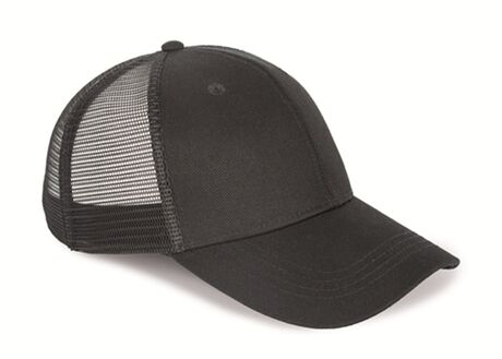 Casquette trucker unisexe - PAT036 - noir