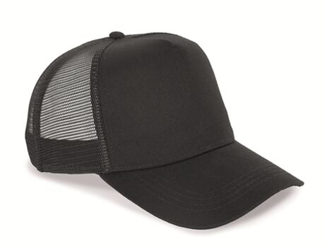 Casquette trucker unisexe - PAT035 - noir