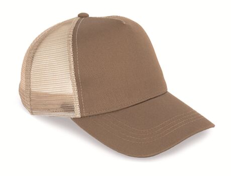 Casquette trucker unisexe - PAT035 - beige camel