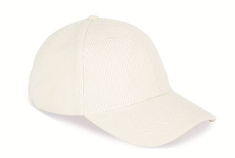 Casquette velours côtelé unisexe - PAT016 - beige ivoire