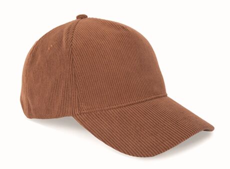 Casquette en velours côtelé - KP250 - marron moka