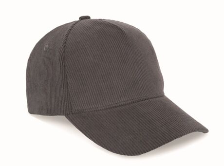 Casquette en velours côtelé - KP250 - gris foncé shadow