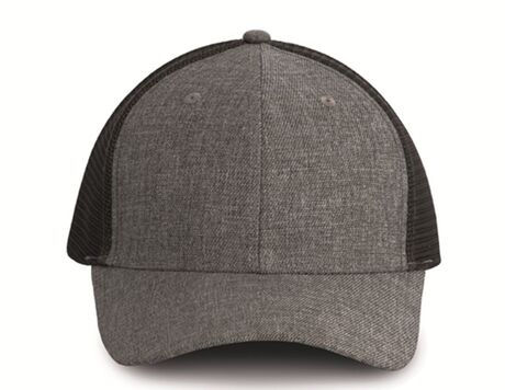 Casquette urban trucker 6 panneaux - KP142 - gris silver et gris foncé