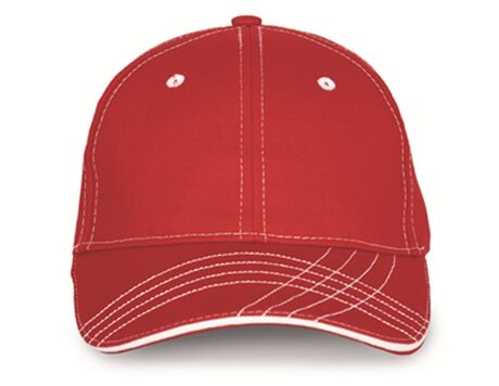 Casquette fashion - KP109 - rouge et blanc