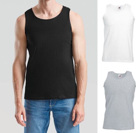 Lot 3 Débardeurs - Homme - 61-098-0 - noir - blanc - gris