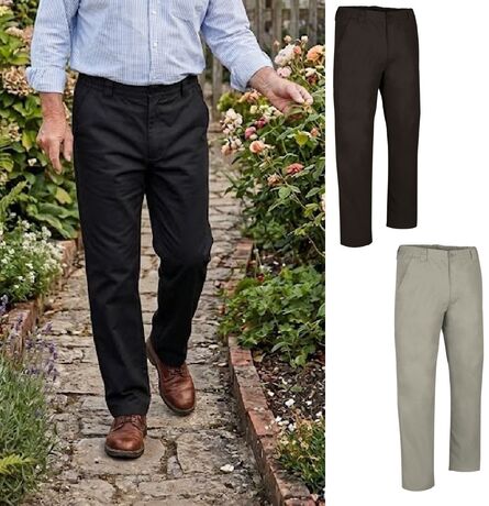 Lot de 2 Pantalons de travail - Homme - COSMO - noir et beige