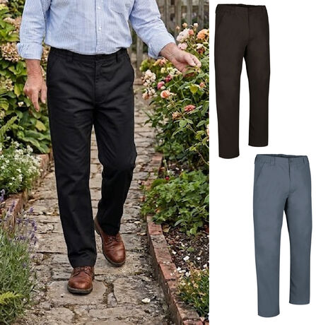 Lot de 2 Pantalons de travail - Homme - COSMO - noir et gris