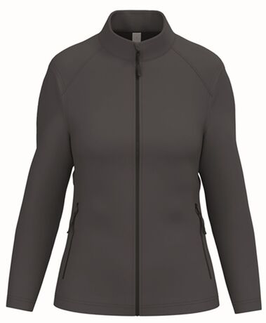 Veste softshell manches longues - Femme - gris foncé