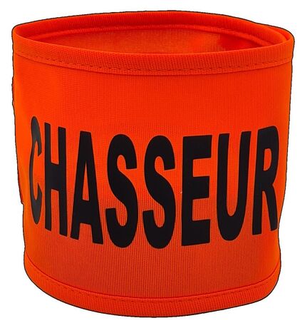 Brassard léger textile - CHASSEUR - orange