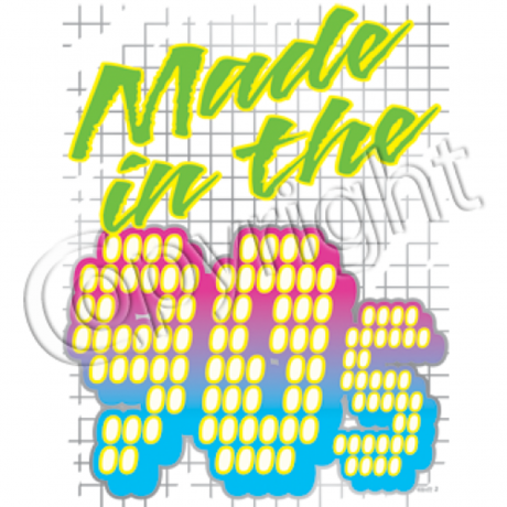 T-shirt homme manches courtes - Made in the 90's - Années 1990 néon - Disco - Danse - 11226