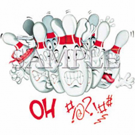 T-shirt homme manches courtes - Bowling quilles humour - 1170