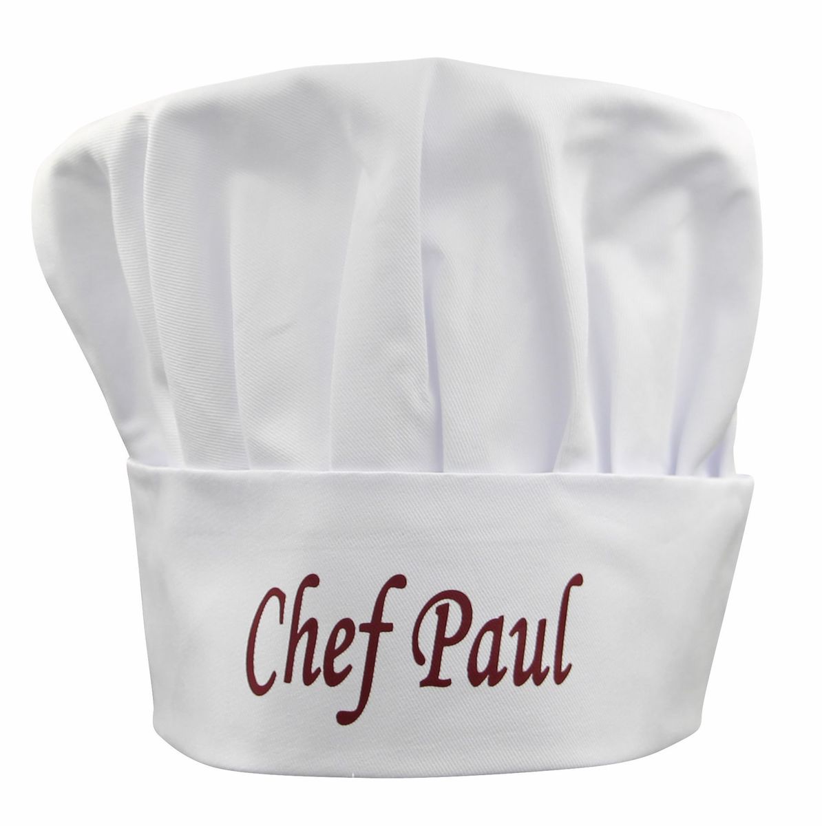 Toque De Chef Personnalisable Avec Nom Brodé - Pour Adulte Et Enfant - 100% Coton - Idéale Restaurant, école Culinaire, Cadeau - 3