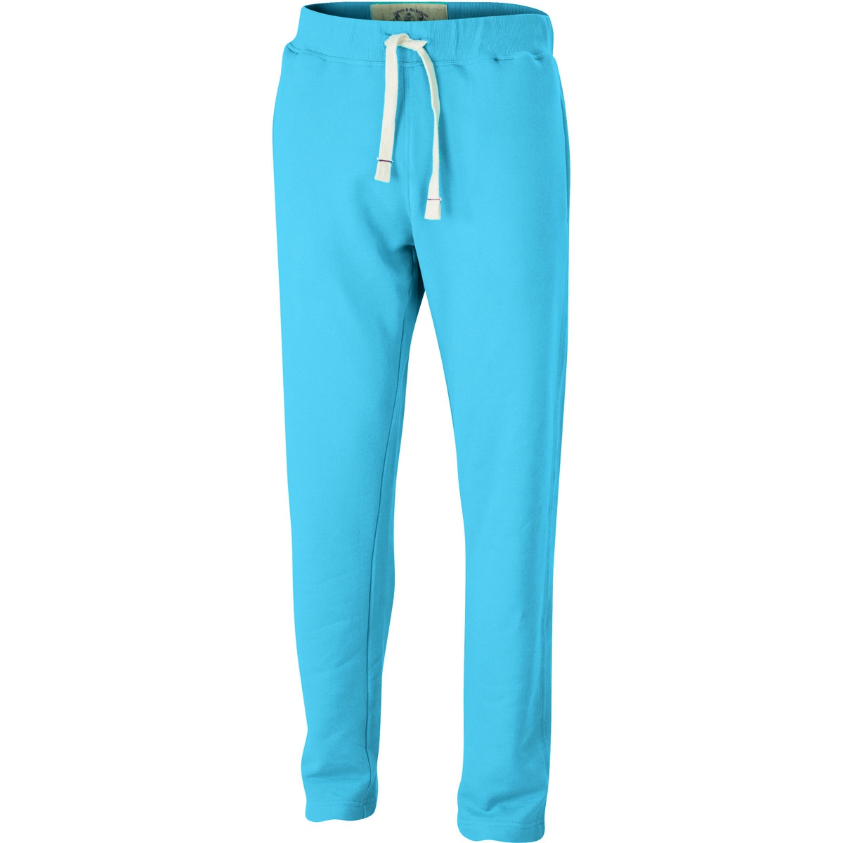 Pantalon jogging homme JN945 bleu turquoise molletonné vintage