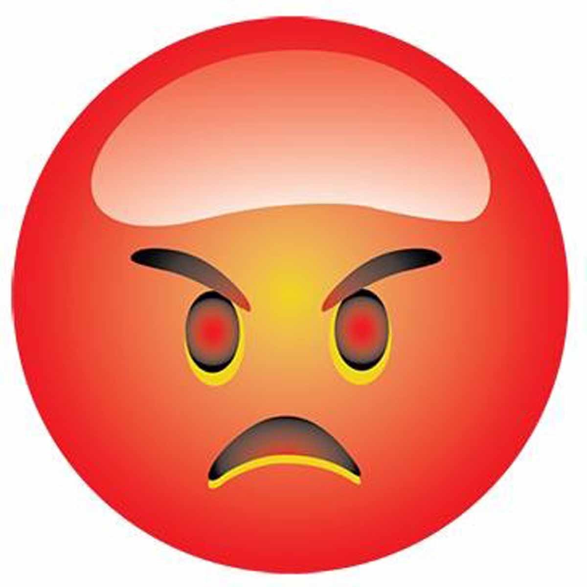 Angry emoji. Злой Смайл. Злой смайлик. Смайлик злость. Смайлик злость картинки для детей.