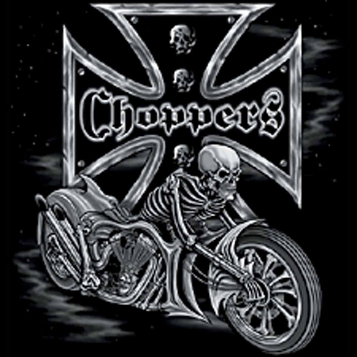 Débardeur homme - Moto biker Choppers Tête de mort - 6439