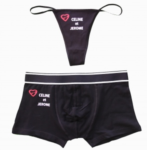Boxer Homme à Motif Cœur - 90% Polyester, 10% élasthanne - Taille M à XXL - Couleurs Vives - Confort Et Soutien - 6
