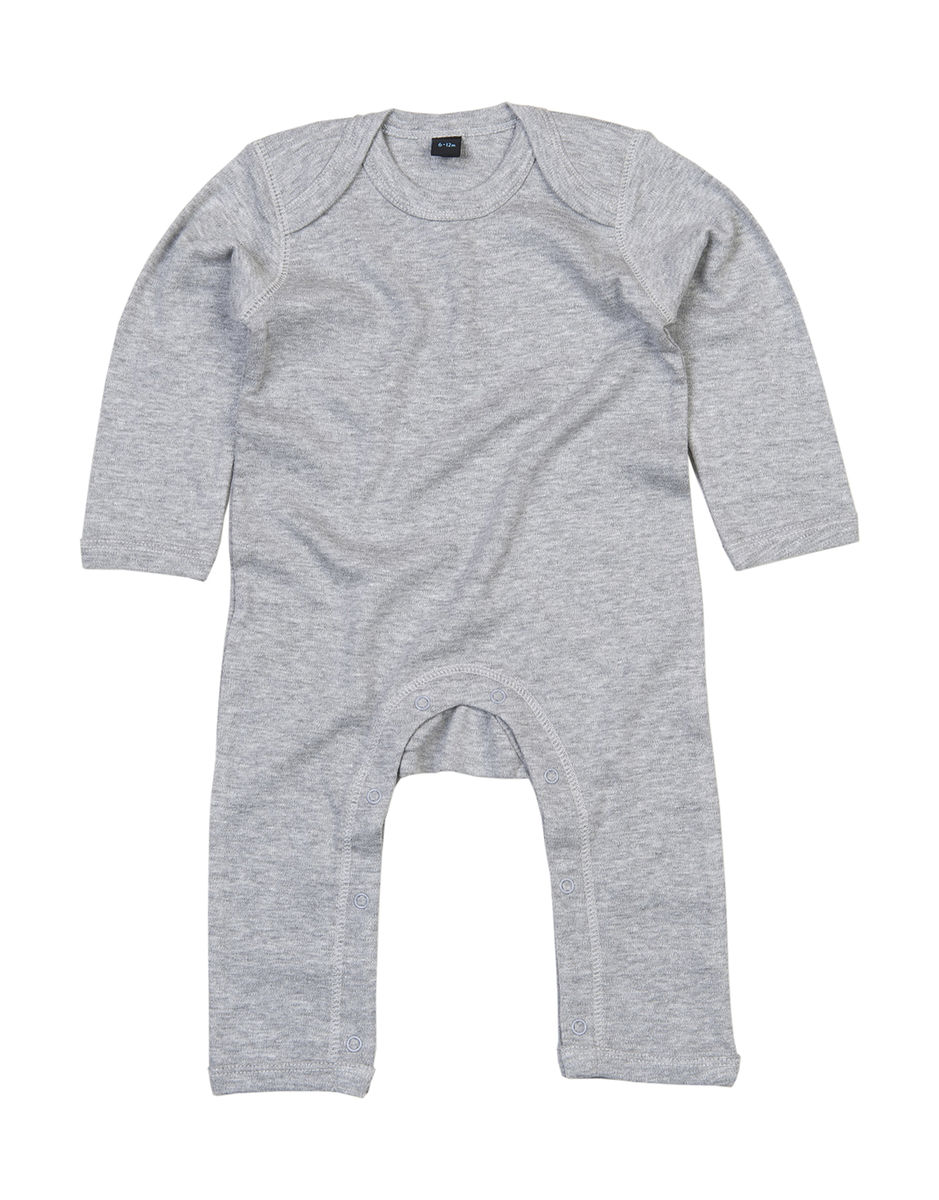 Barboteuse body bébé jambes manches longues - BZ13 - gris