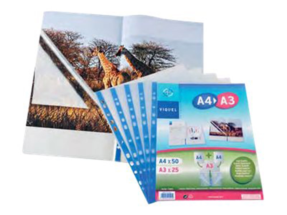 Lot De 5 Pochettes Plastique A4 Perforées 4 Trous - PVC Souple étanche Pour Classeur, Timbres, Matrices