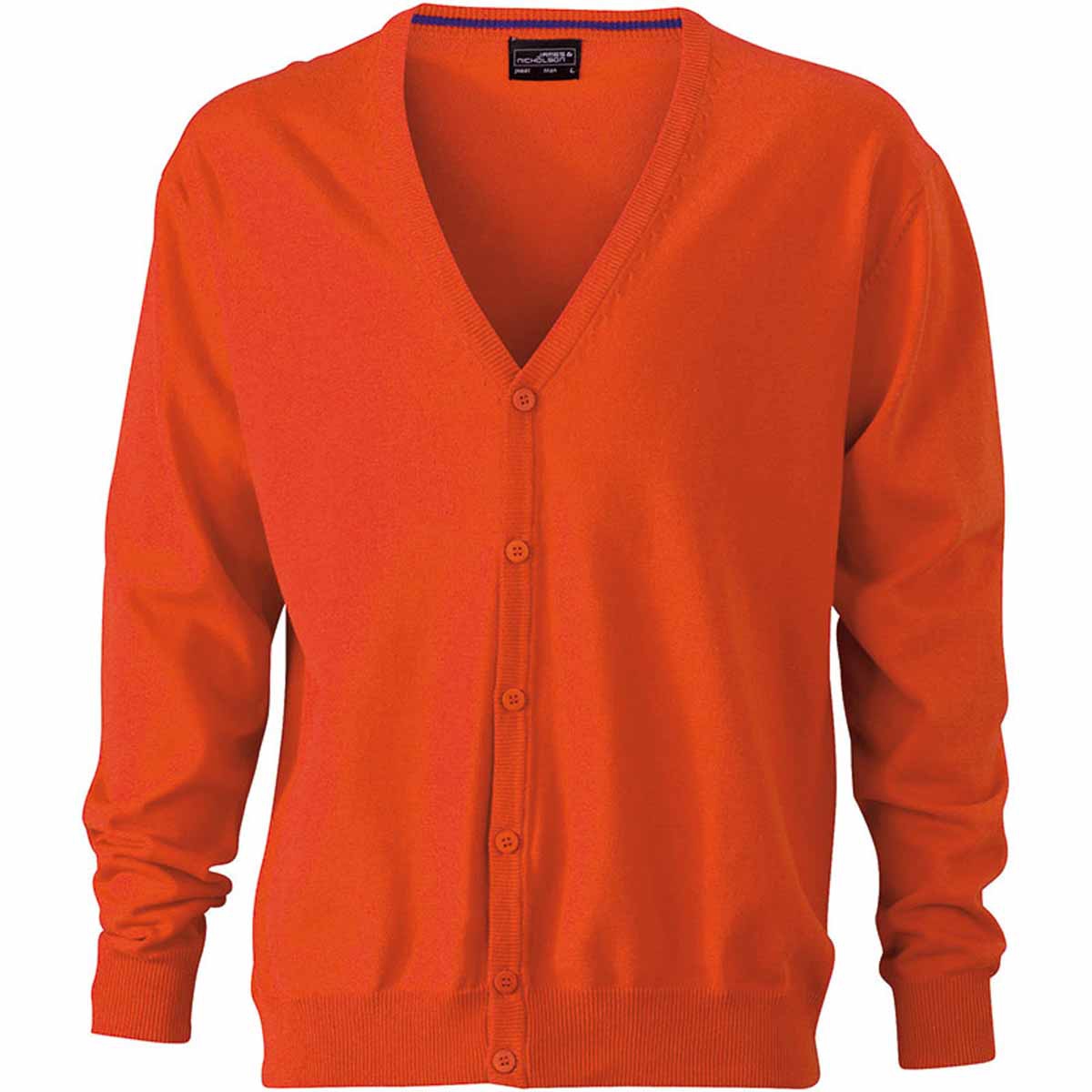 Gilet boutonn cardigan HOMME JN661 orange fonc Gilet boutonn cardigan HOMME JN661 orange fonc