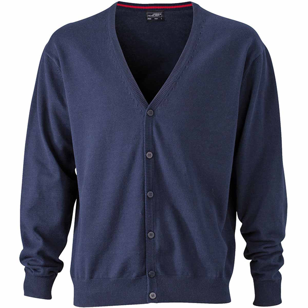 Gilet boutonné cardigan  - HOMME - JN661 - bleu marine