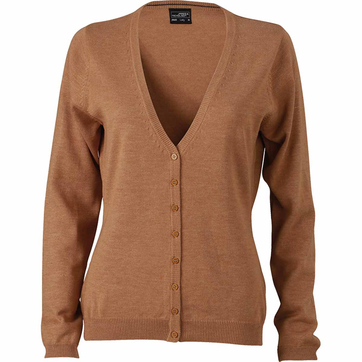 Gilet boutonné cardigan - FEMME - JN660 - beige