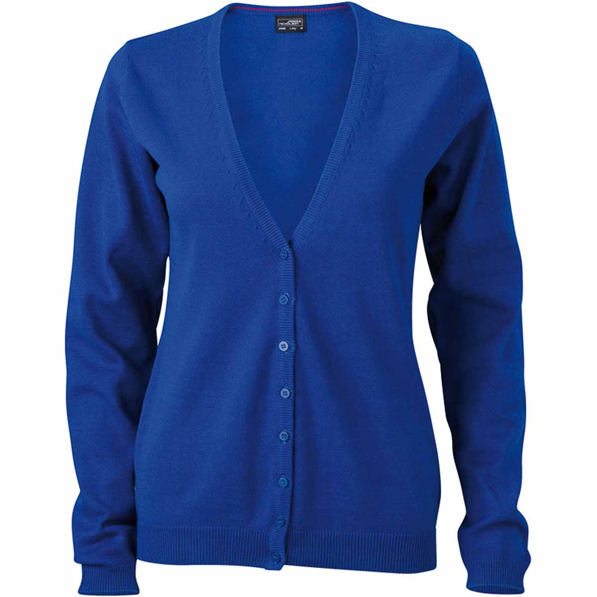 Gilet boutonn cardigan FEMME JN660 bleu roi Gilet boutonn cardigan FEMME JN660 bleu roi