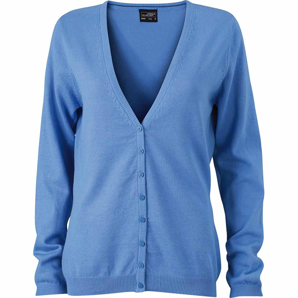 Gilet boutonn cardigan FEMME JN660 bleu glacier Gilet boutonn cardigan FEMME JN660 bleu glacier