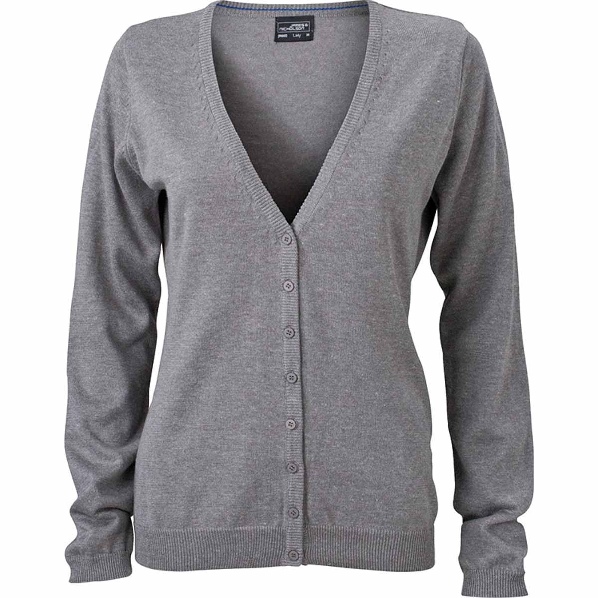 Gilet boutonn cardigan FEMME JN660 gris chin Gilet boutonn cardigan FEMME JN660 gris chin