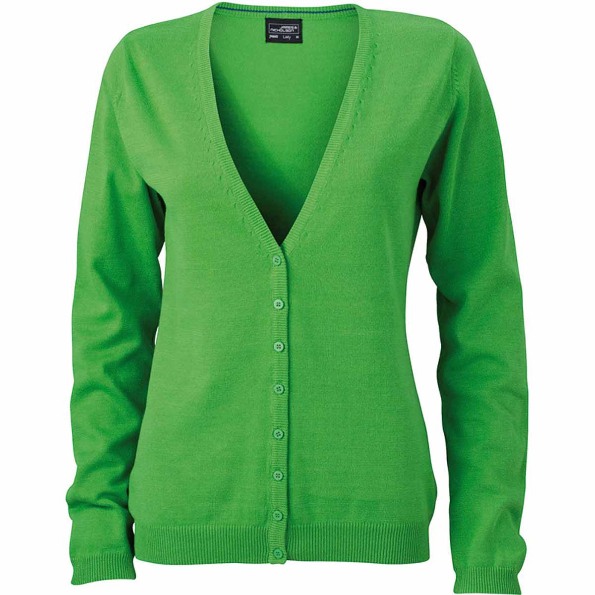 Gilet boutonné cardigan - FEMME - JN660 - vert