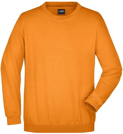 Sweat-shirt col rond - JN040 - orange - mixte homme femme