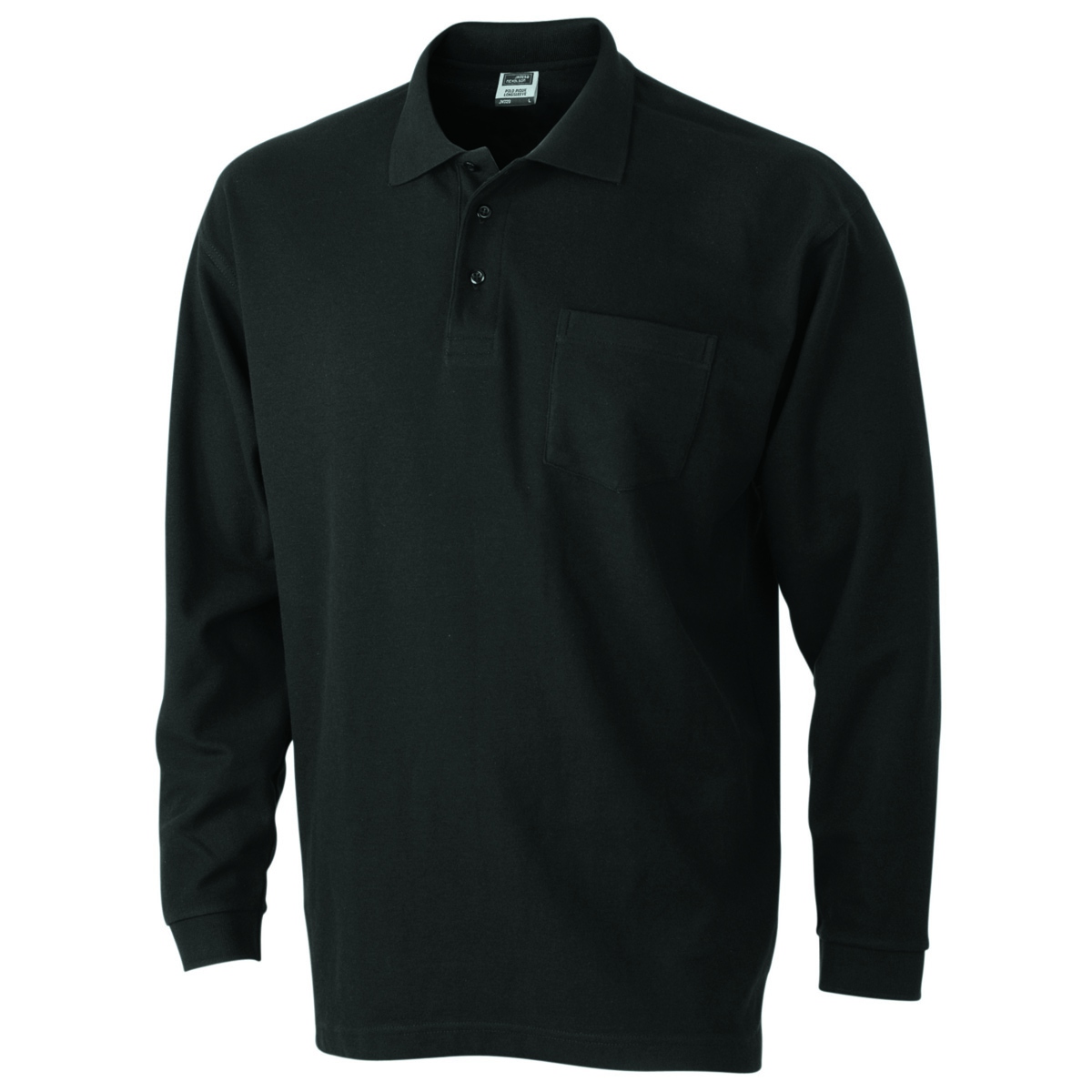 Polo homme manches longues et poche poitrine Polo homme manches longues et poche poitrine