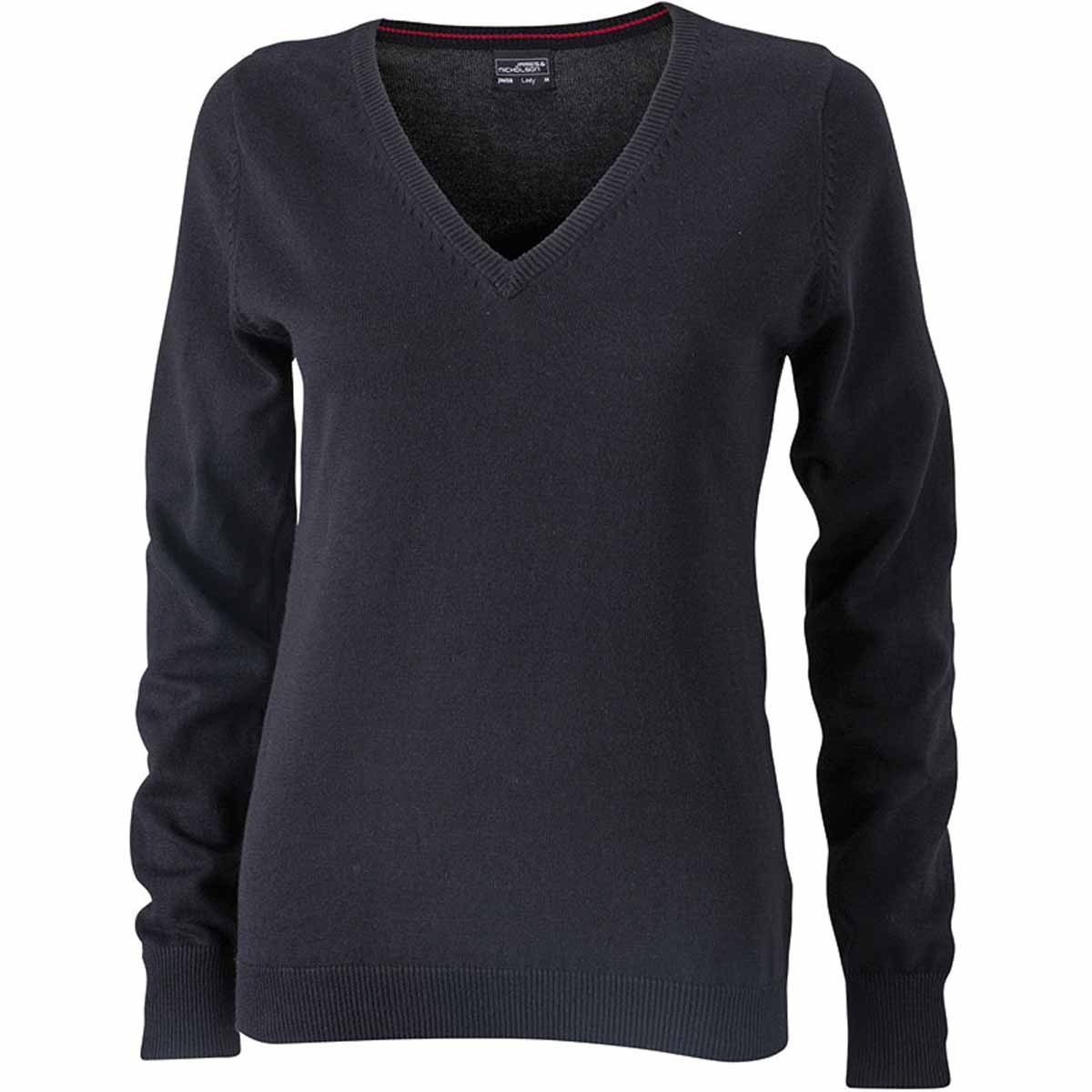 Pull en cachemire col v noir femme | Bréal Pull en cachemire col v noir femme | Bréal