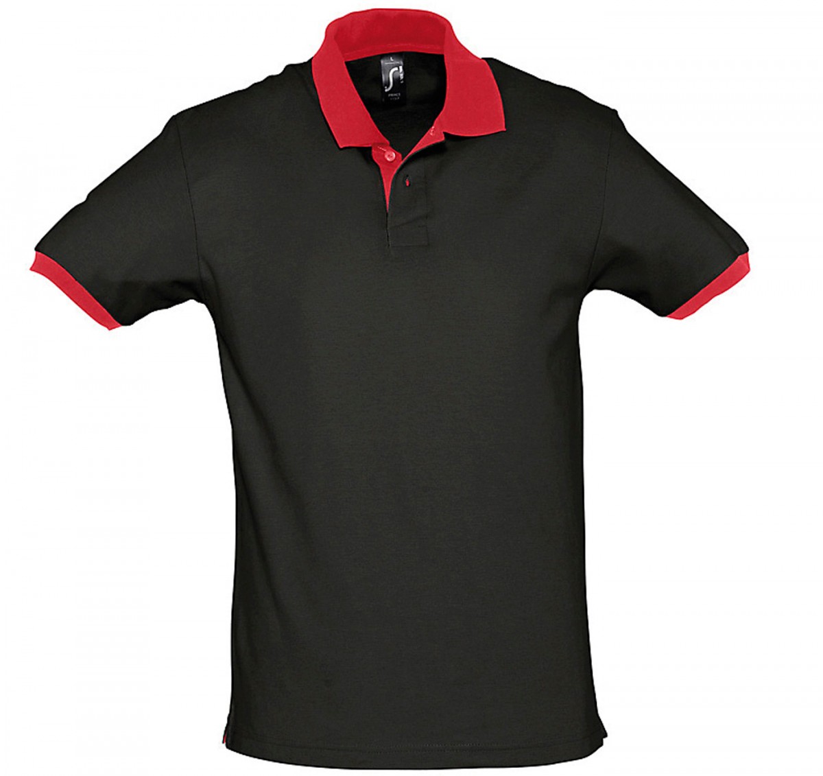 polo homme manches courtes bicolore col contrasté