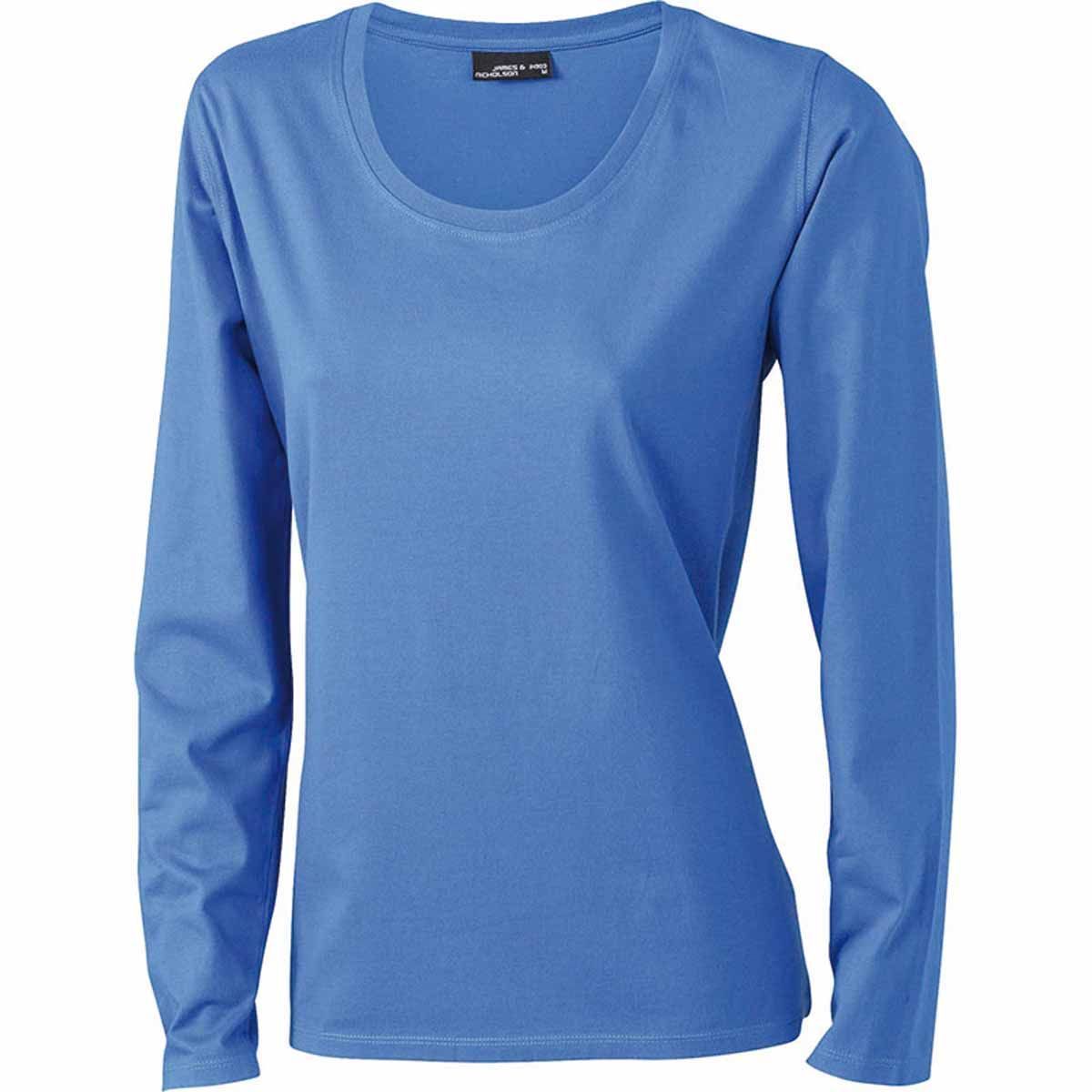 T shirt Femme Large Col Rond Coton Manches Longues t-shirt-femme-large-col-rond-coton-manches-longues