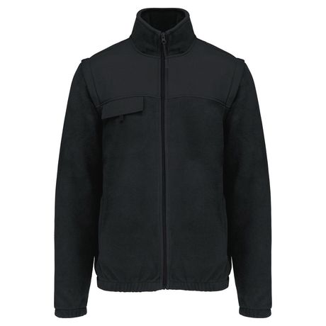Veste polaire manches amovibles - WK9105 - noir