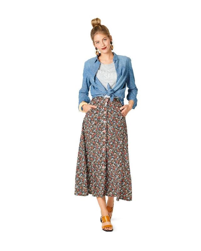 Patron Burda Jupe évasée pour femmes Patron Burda Jupe évasée pour femmes