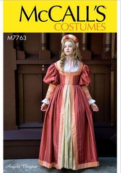Robe D'angela 34 Femme Patron Mc 50 À Call's 7763 Clayton Déguisemment Renaissance erCBodx