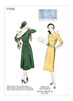 Datant Butterick patrons de couture